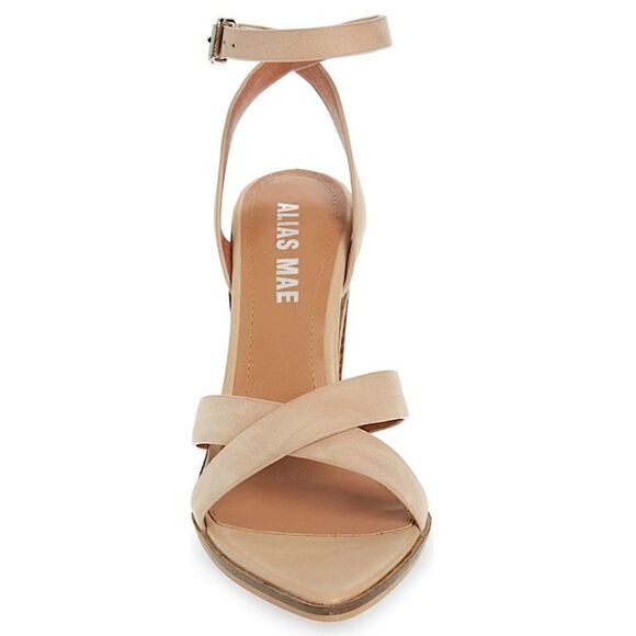 Alias Mae Sonny Leather Block Heel Sandals Natural - Picture 4 of 6